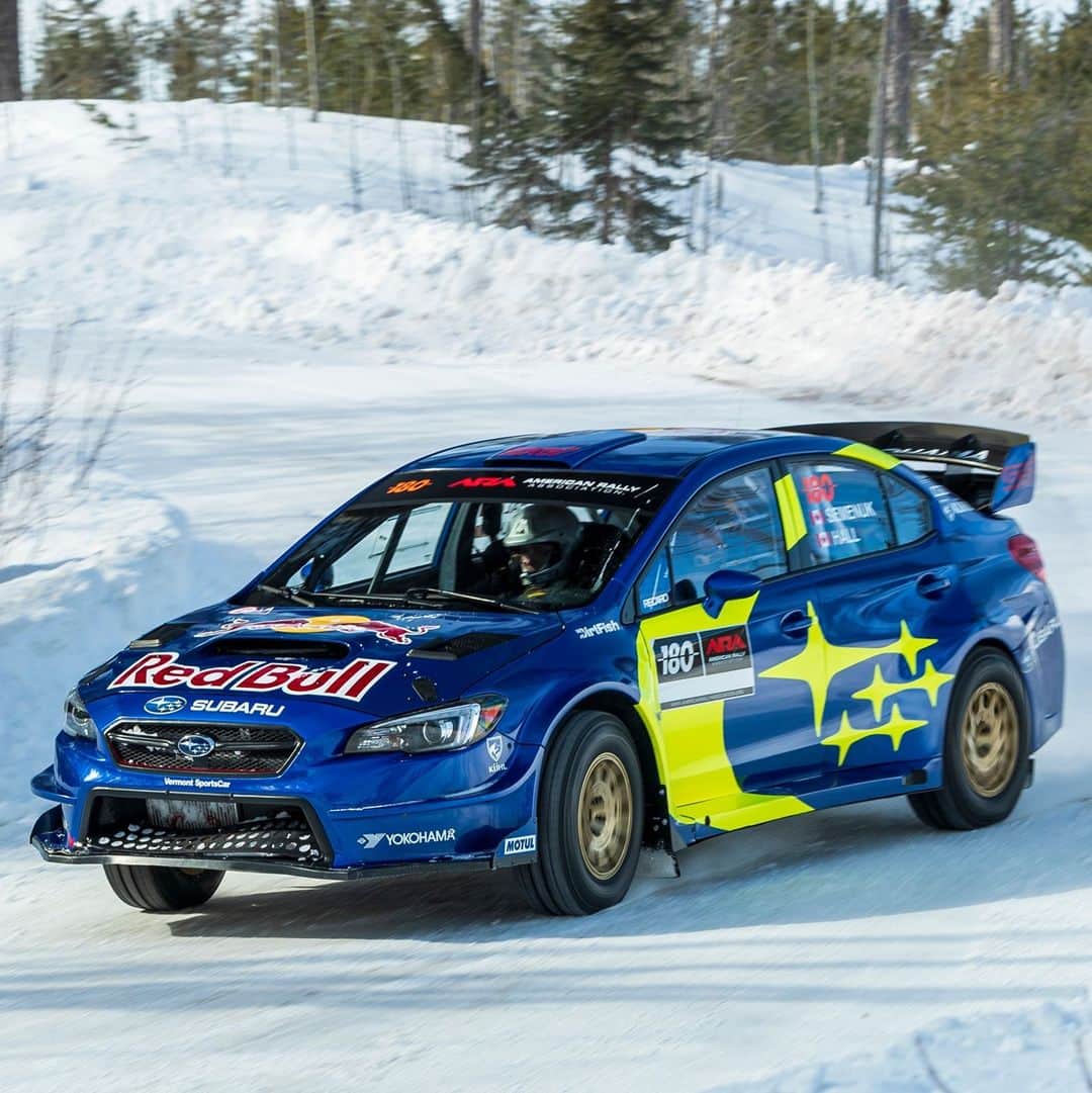 Subaru Rally Team USAさんのインスタグラム写真 - (Subaru Rally Team USAInstagram)「Our newest driver Brandon Semenuk and co-driver John Hall are no longer a threat for just podiums, but all out wins! With the most recent snow rally experience on the team and a #subaru #wrxsti, our #180 crew has the right tools for the job! #rally #ararally #snodriftrally」2月21日 1時56分 - subarumotorsportsusa