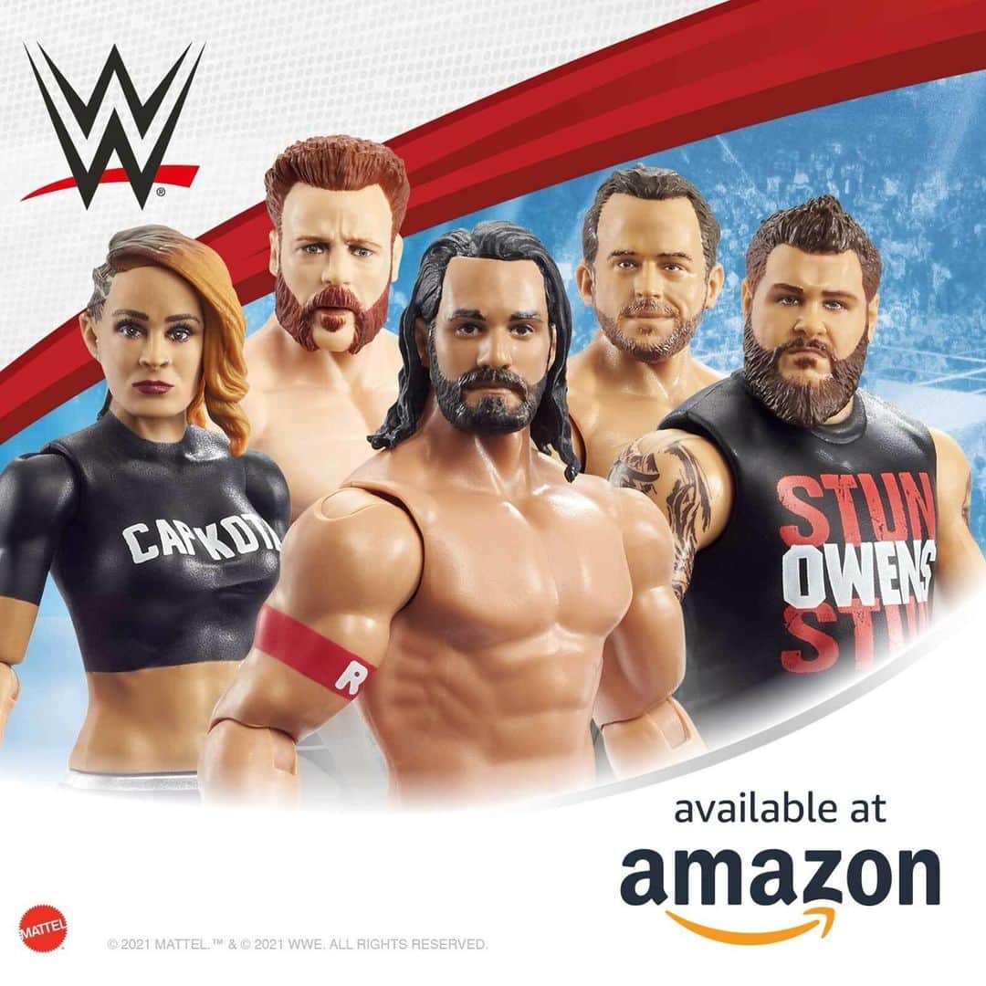 Mattelさんのインスタグラム写真 - (MattelInstagram)「Recreate your favorite in-ring battles with your favorite #WWE Superstars, like Seth Rollins, Kevin Owens, Sheamus, Roderick Strong, and Dakota Kai! Available now at Amazon.」2月21日 2時00分 - mattel