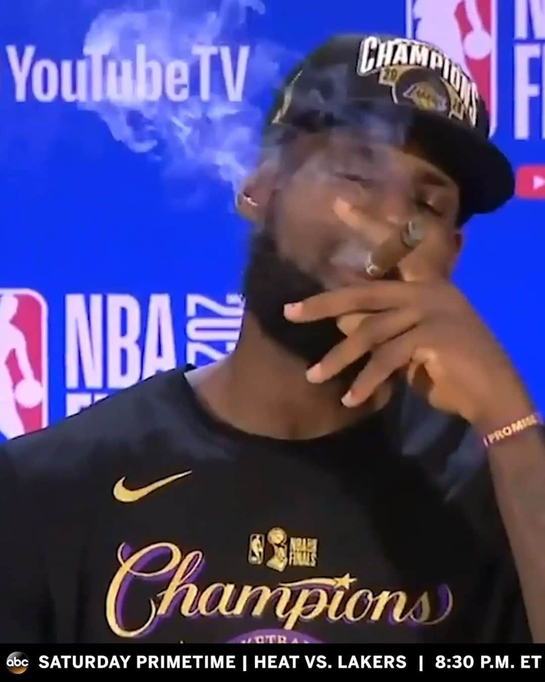 espnのインスタグラム：「LeBron's run to his fourth ring was one to remember 🏆🏆🏆🏆  📺 Heat-Lakers at 8:30 PM ET on ABC」