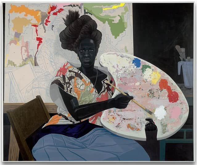 ジェニファー・ビールスさんのインスタグラム写真 - (ジェニファー・ビールスInstagram)「Behold the magic of #kerryjamesmarshall I had the honour of sitting next to this monumental artist at a dinner and was struck mute by the power of his work. What I would give for a do over. Check out the scope and depth of his artistry. It is mind altering. #yourewelcome #blackhistory #blackhistorymonth #livingblackhistory」2月21日 3時45分 - thejenniferbeals