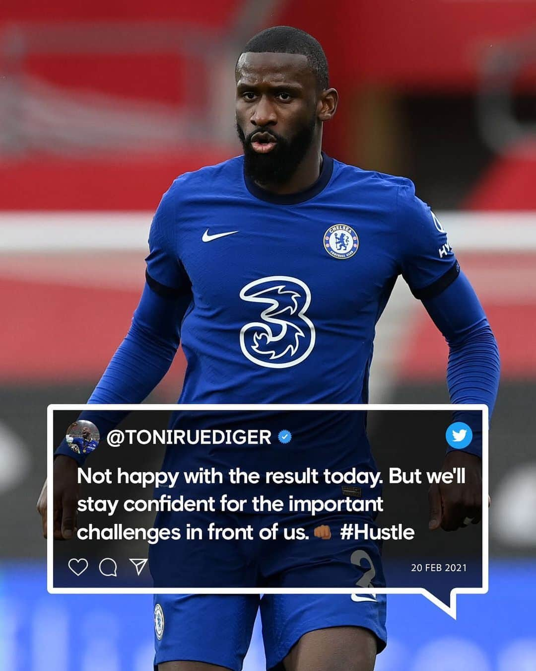 チェルシーFCさんのインスタグラム写真 - (チェルシーFCInstagram)「Onwards. 👊 @ToniRuediger #SOUCHE #CFC #Chelsea」2月21日 3時46分 - chelseafc