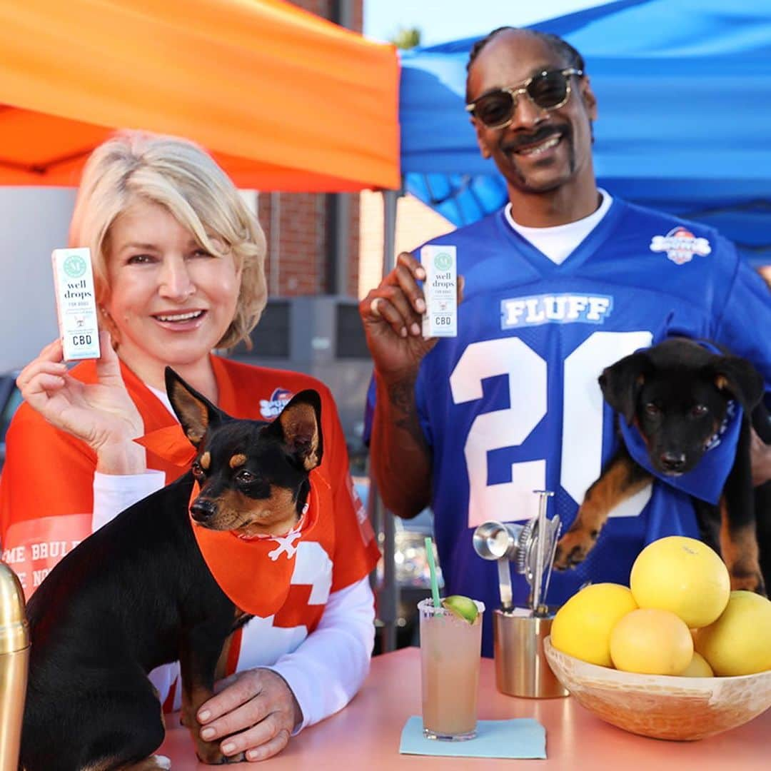 マーサ・スチュワートさんのインスタグラム写真 - (マーサ・スチュワートInstagram)「Its National #LoveYourPet Day! Take a cue from @marthastewart48 and @snoopdogg and treat your pup to @marthastewartcbd. Available in oil drops or delicious, soft baked chews, shop the assortment at the link in bio.」2月21日 4時22分 - marthastewart