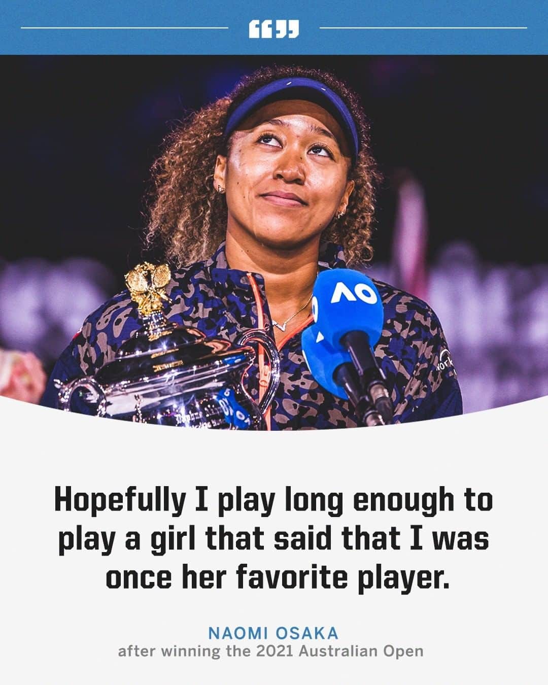 espnのインスタグラム：「Naomi Osaka looks forward to facing the next generation ❤️ (🎥 @australianopen) @naomiosaka @espnw」