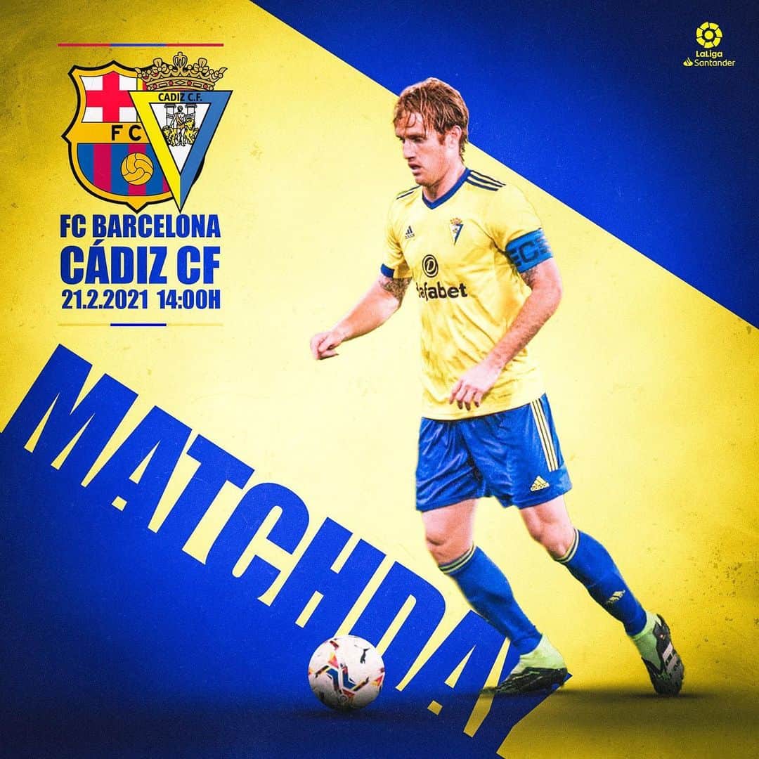 アレハンドロ・フェルナンデス・イグレシアスのインスタグラム：「Compromiso, ilusión y responsabilidad para mañana...  Vamos Cádiz! 💛💙   #NuncaNosDeisPorMuertos #AF8」