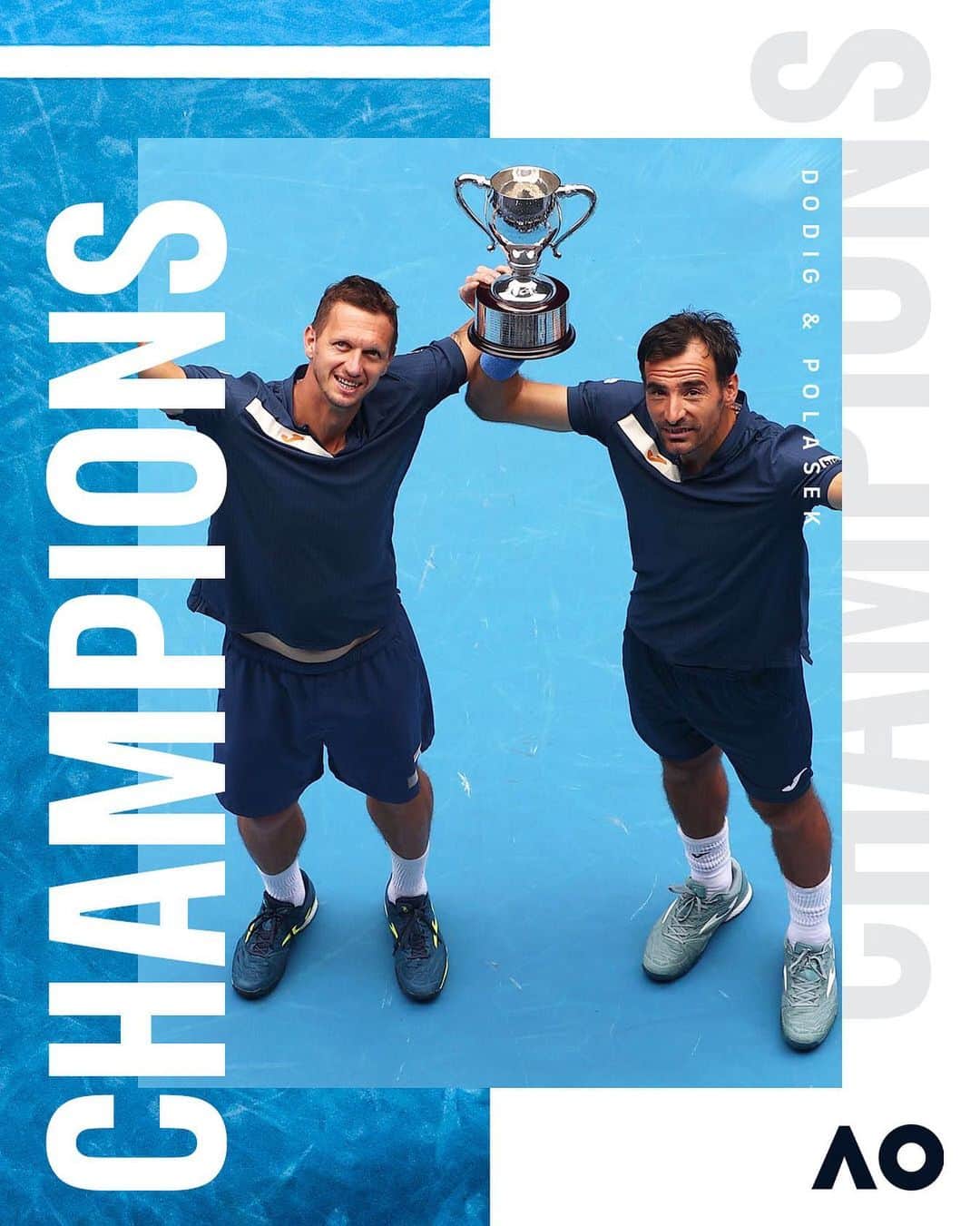 ATP World Tourさんのインスタグラム写真 - (ATP World TourInstagram)「MAGIC IN MELBOURNE ✨ @ivan_dodig & @filip_polasek_slovakia are the #AusOpen men’s doubles champions 🏆」2月21日 15時23分 - atptour