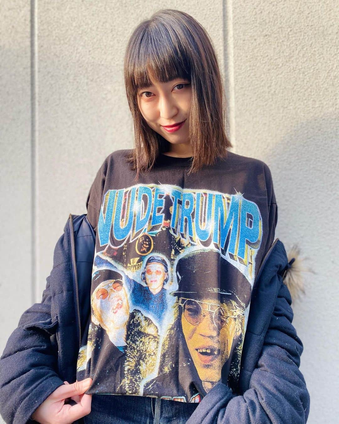 中里亜美のインスタグラム：「beautiful sunday🧀  tee: @hayao_matsumura」
