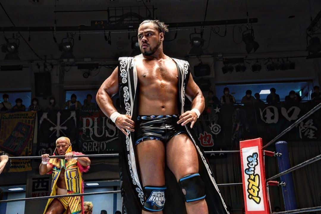 トーア・ヘナーレのインスタグラム：「I will CONQUER.  #njpw #njcup #henare #warriorwrestling」