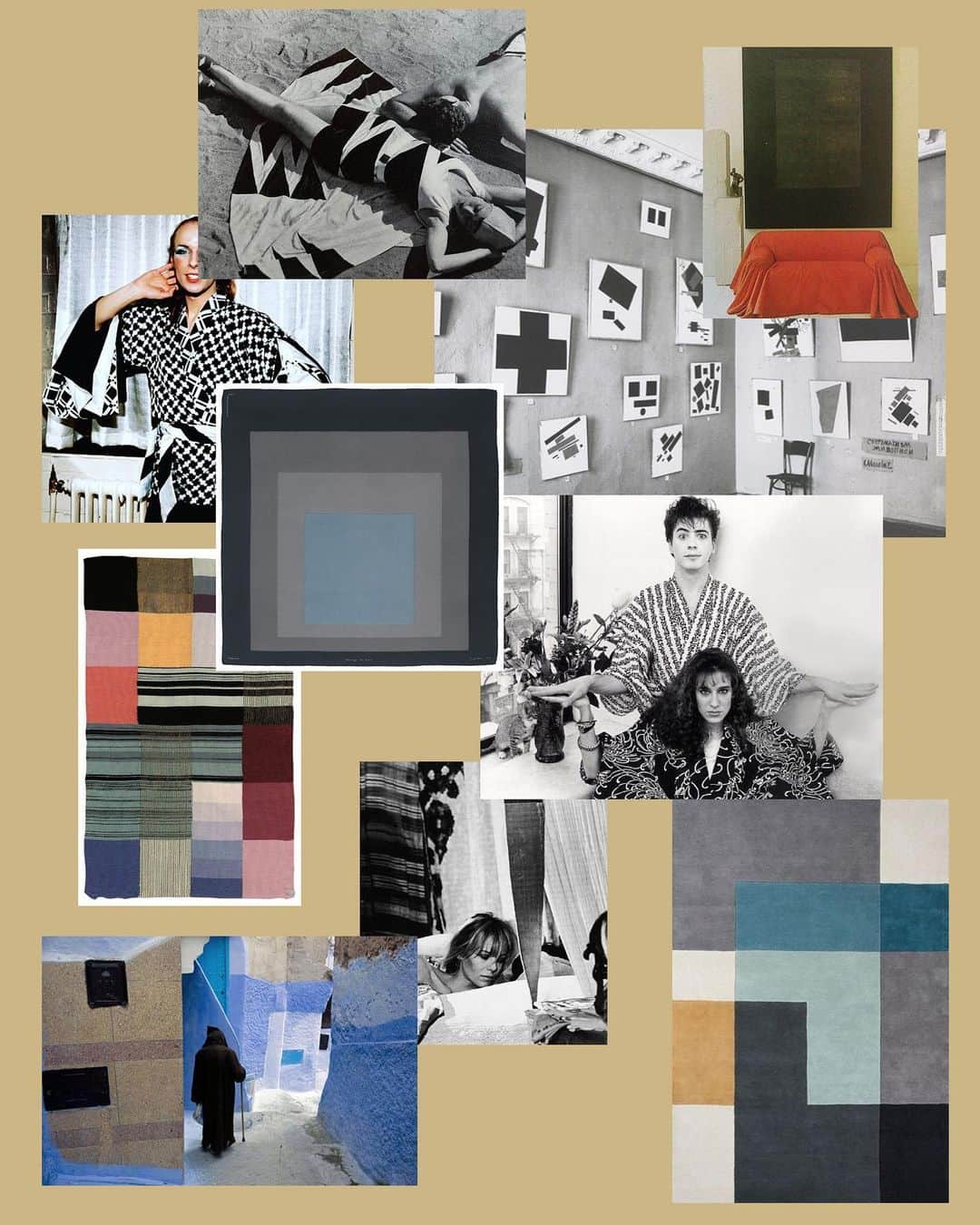 MZウォレスのインスタグラム：「Can you guess what new arrival this mood board inspired? Swipe to see — and head to our stories to learn more about the vision behind the design.」
