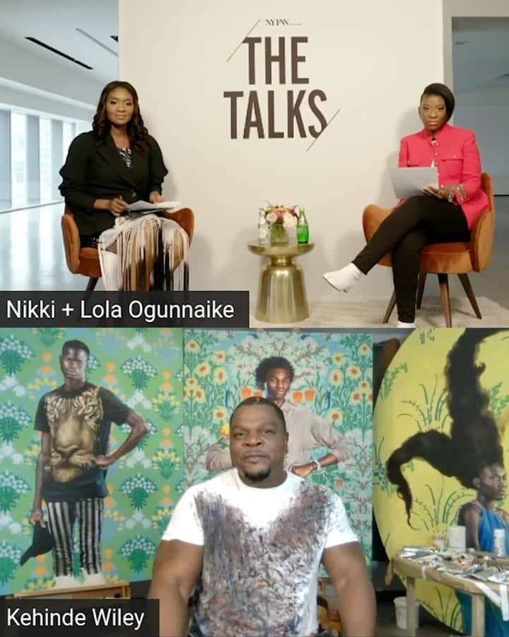 Fashion Weekのインスタグラム：「Say yes to fashion sisters @nikkiogun and @lolaogunnaike in conversation at #NYFW with renowned visual artist and style star @kehindewiley on his remarkable career and seminal fashion moments — only on nyfw.com」