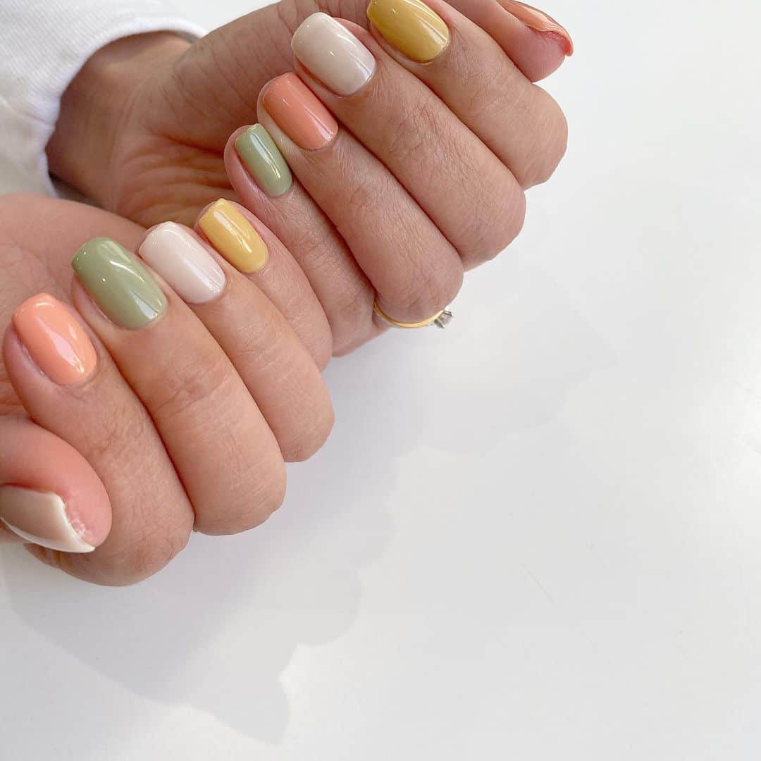 Kana Kobayashiさんのインスタグラム写真 - (Kana KobayashiInstagram)「#春色ネイル #beans #nails #お菓子みたいで可愛い #ネイル #ワンカラーネイル #シンプルネイル #春色」2月21日 10時59分 - anela_kana
