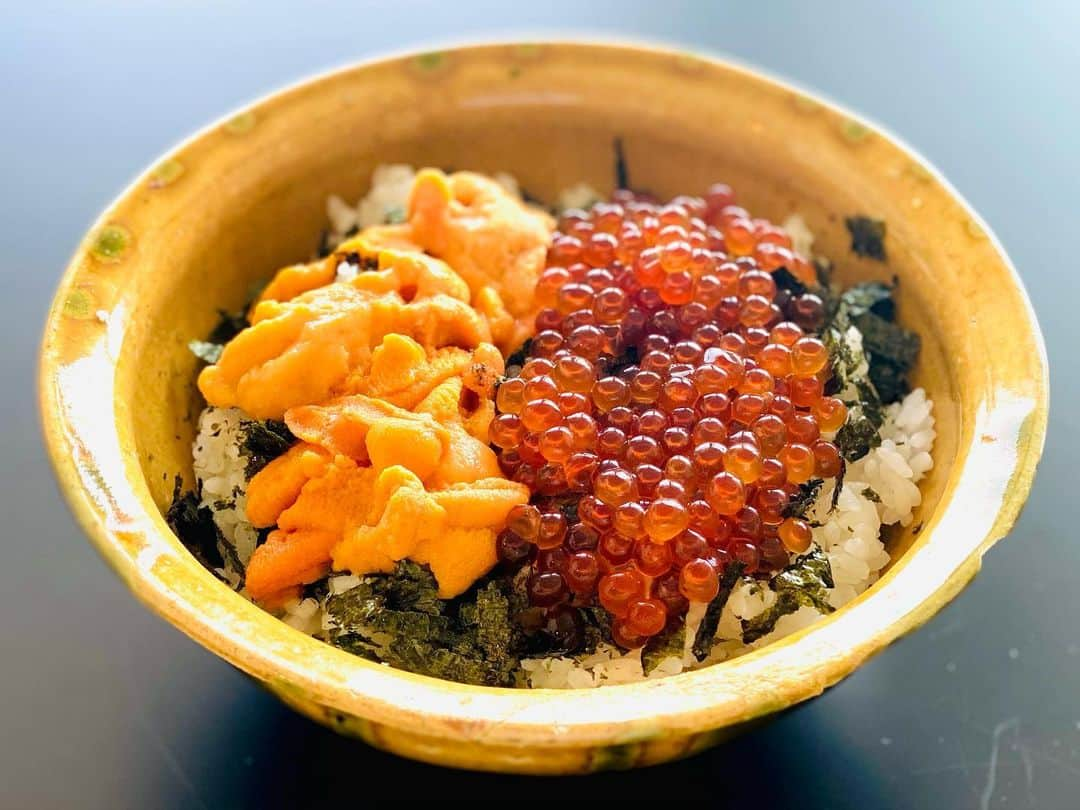 今井翼さんのインスタグラム写真 - (今井翼Instagram)「宅丼  #北海道産 #塩水うに #いくら醤油漬け #幸せだーー #happy!  #今丼」2月21日 13時56分 - tsubasaimai_official