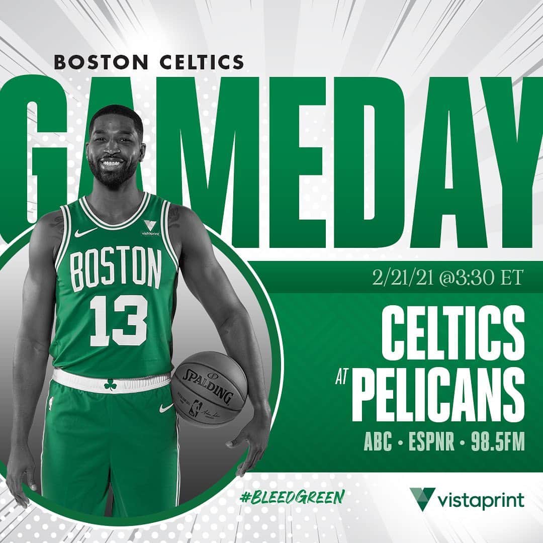 ボストン・セルティックスさんのインスタグラム写真 - (ボストン・セルティックスInstagram)「TODAY ☘️ Celtics at @pelicansnba, 3:30 p.m. on @abcnetwork, @985thesportshub and @espnradio #BleedGreen #BOSvsNOP #LetsGoCeltics」2月22日 1時07分 - celtics