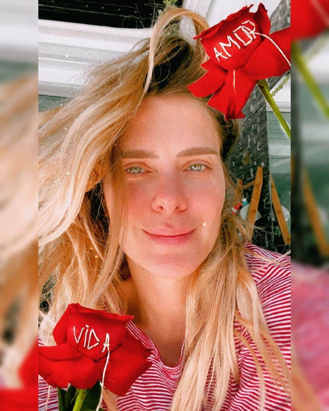 カロライナディークマンのインスタグラム：「um filtro lindo desse,  merece uma foto no feed? sim ou com certeza??? •••••••••••••••••••••••••••• q boniteza, @paulacosta.art  ameeei forte! #vida #amor 🌹」