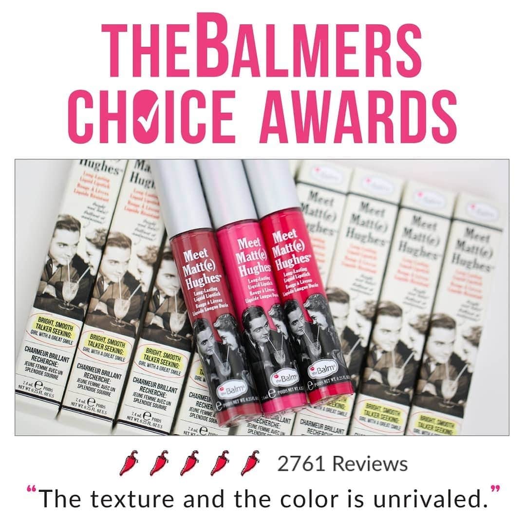 the Balmのインスタグラム：「Is your lipstick relationship complicated? Then it’s time to Meet Matt(e) Hughes 💋💋 With a matte finish and long-lasting formula, your color will stay true, without being clingy.  #thebalm #thebalmeu #thebalmcosmetics #makeup #glam #beauty #lips #lipstick」