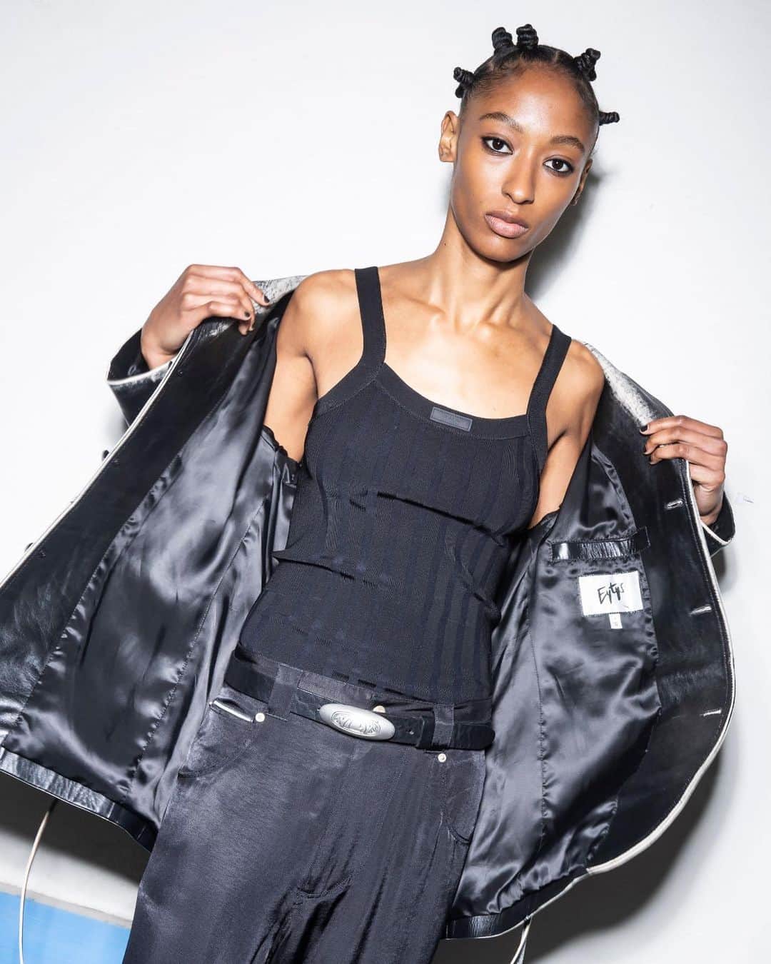 エイティーズのインスタグラム：「The Cameron leather blazer • Now available at eytys.com」
