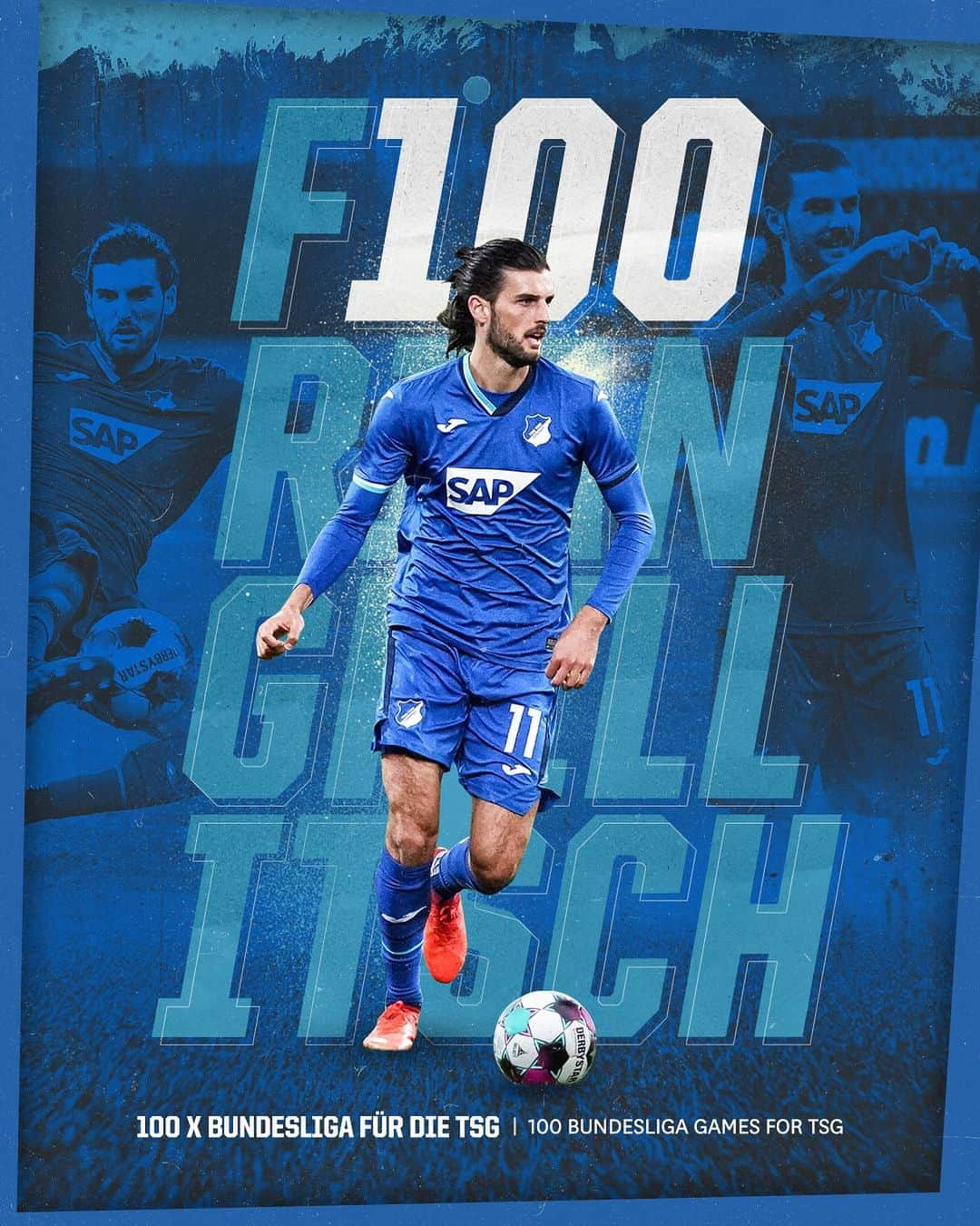 TSG1899ホッフェンハイムさんのインスタグラム写真 - (TSG1899ホッフェンハイムInstagram)「100x @bundesliga for #TSG! Congrats, @floriangrillitsch 🥳 #grillitsch #tsgsvw #bundesliga #tsg」2月22日 1時53分 - tsghoffenheim