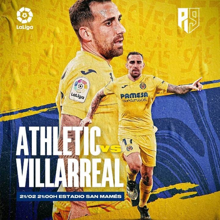 フランシスコ・アルカセルのインスタグラム：「🟡Noche de fútbol en San Mamés 🟡 @athleticclub 🆚 @villarreacf #EndavantVillarreal #AthleticVillarreal」