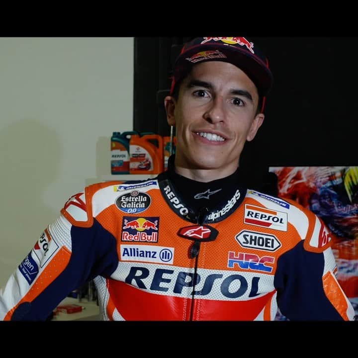 レプソル・ホンダのインスタグラム：「@marcmarquez93 will see YOU at 12:00 CET tomorrow (22nd February).   Link in the bio 👆」