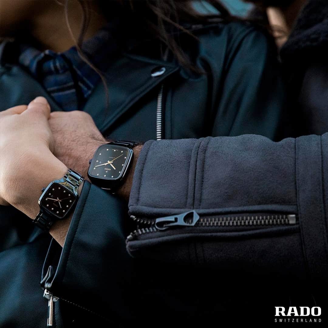 ラドーのインスタグラム：「Two things that go hand in hand, Rado and square watches. #RadoTrueSquare #Feelit」