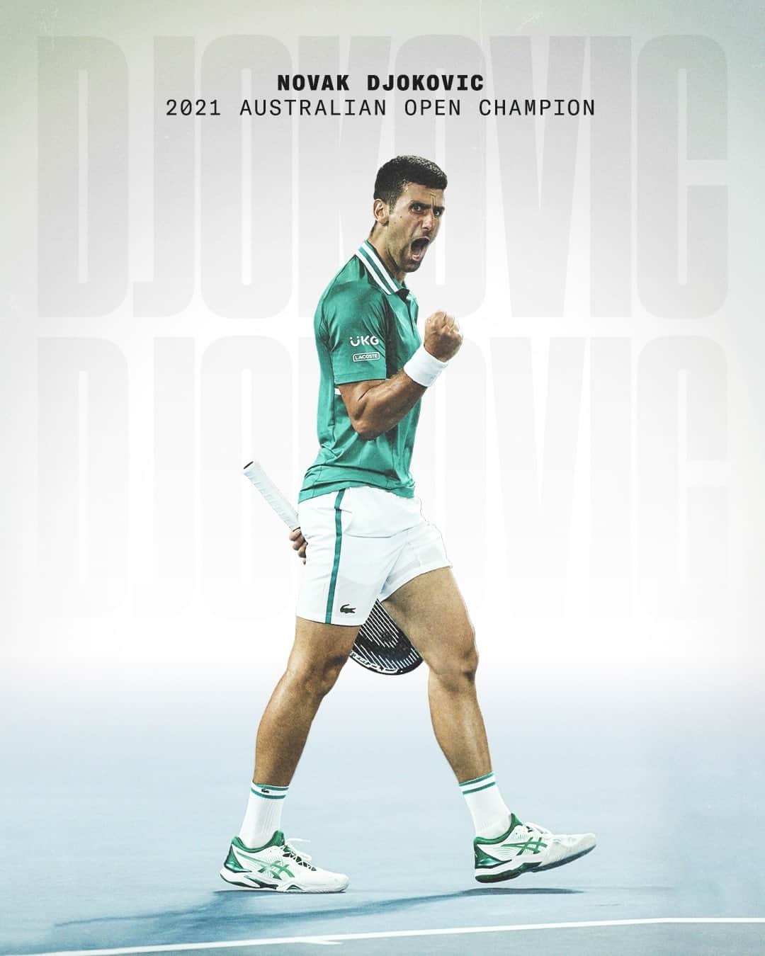 espnのインスタグラム：「DJOKOVIC WINS THE AUSTRALIAN OPEN 🏆  Novak Djokovic beats Daniil Medvedev to take home the Australian Open championship.  🎾 Third-straight and ninth career title in Melbourne 🎾 18th Grand Slam Title」