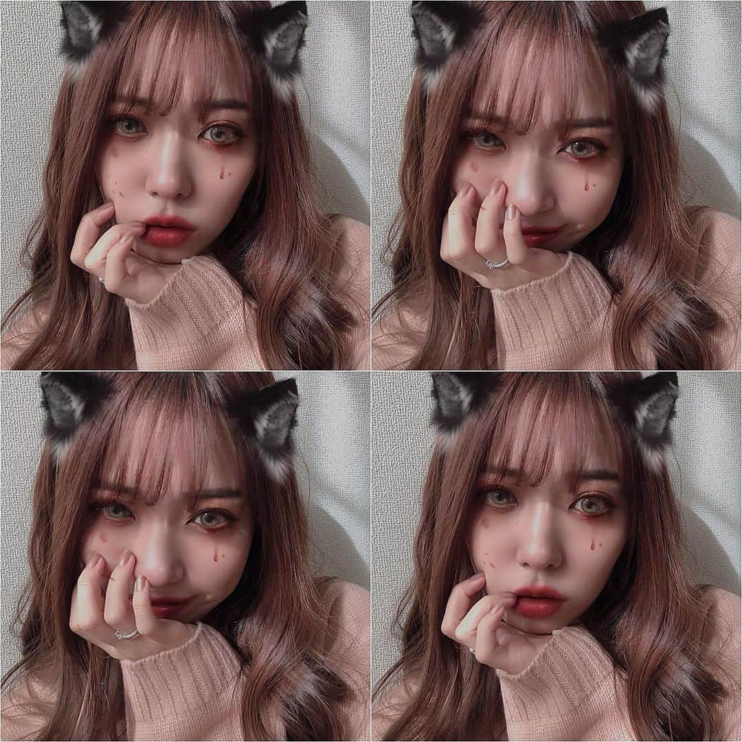 のインスタグラム：「🐈‍⬛🐈‍⬛🐈‍⬛ . もふもふけもみみ‪‪❤︎‬ . #けもみみ #ケモ耳 #獣耳 #ねこ #ulike #獣人化」