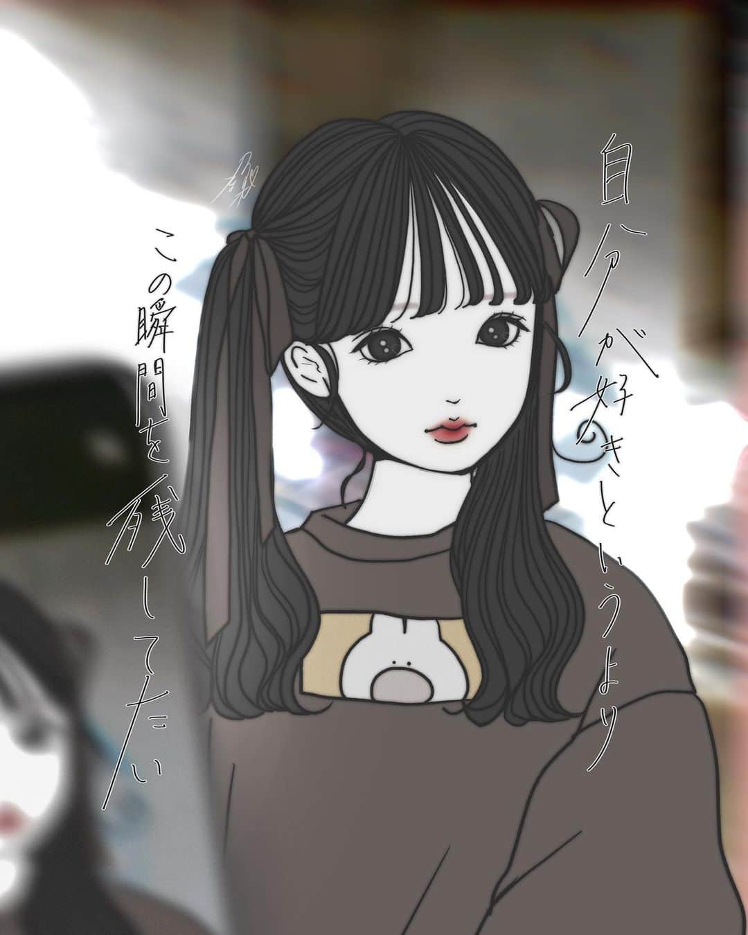 乃の木そよのインスタグラム：「記憶に📸 . . . #イラスト#アート#絵#画#イラストレーター#デザイン#イラストグラム#イラストレーション #デジタル#illustration#illustrator#art#drawing#artist#painting#artwork#watercolor#sketch#pencil#digitalart#graphite #創作#絵描きさんと繋がりたい」