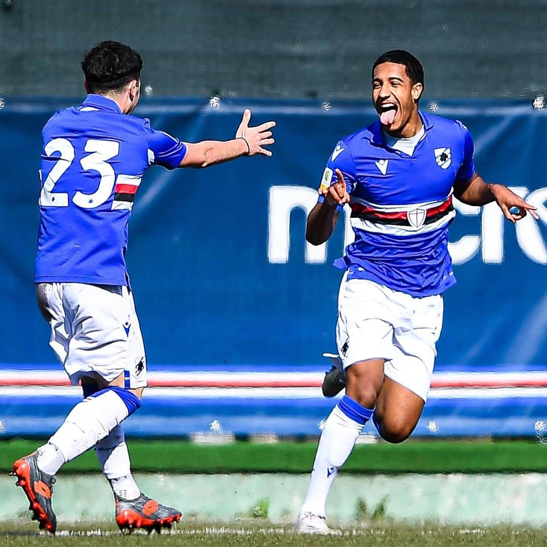 UCサンプドリアのインスタグラム：「Battuto anche il Diavolo. 😛  #SampMilan 1-0.  #Primavera1TIM.」