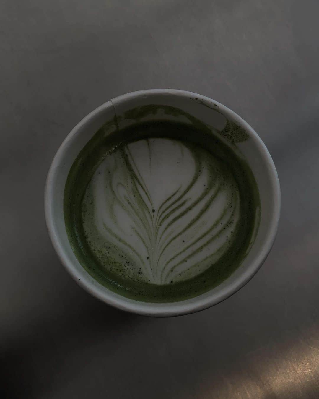 中村くるみのインスタグラム：「Green tea latte」