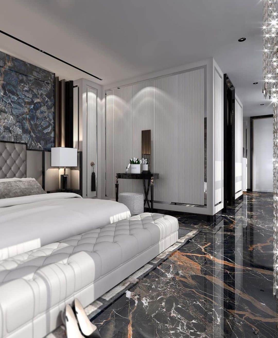 The Luxury Lifestyle Magazineさんのインスタグラム写真 - (The Luxury Lifestyle MagazineInstagram)「Modern bedroom design in New York City.  What are your thoughts?   By: @constantinfrolov.design, @luxurylifestyleresidence」2月21日 23時33分 - luxurylifestylemagazine