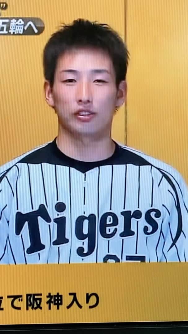 片山真人のインスタグラム：「清水生まれ清水育ち、遅咲きのサウスポーを取材しました。  #スポパラ #阪神タイガース #岩崎優 投手 #清水東 #清水エスパルス ※動画は1週間以内に削除します」