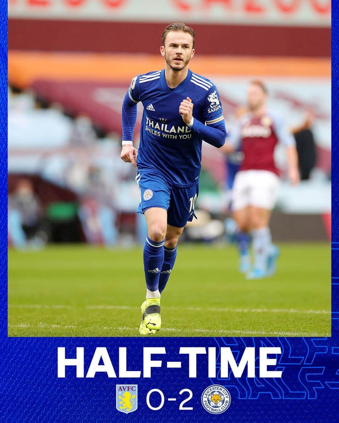 レスター・シティFCさんのインスタグラム写真 - (レスター・シティFCInstagram)「Goals from Madders and Barnes give us the lead at the break! 🙌  #AvlLei • #lcfc • #PL」2月21日 23時52分 - lcfc