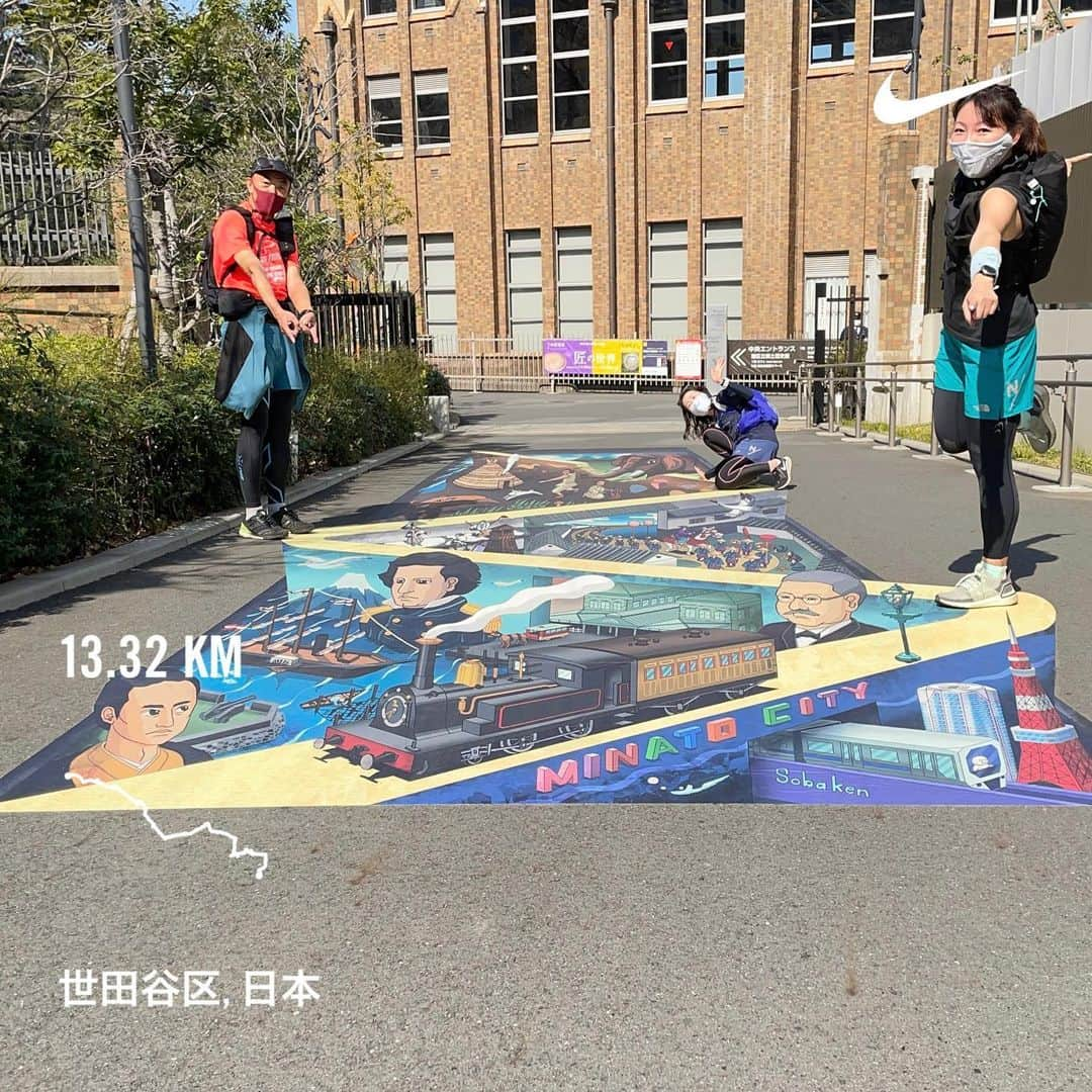 run+さんのインスタグラム写真 - (run+Instagram)「港区郷土資料館の #トリックアート な #床画 と 天王洲アイルの #ArtMarketTennoz 目指して #アートラン  Pic1.6 @sobaken220  さんの 港区をテーマに現代から古代までぎゅっと詰め込んだ 歴史館の2周年を祝うアニバーサリーアート  トリックアートはやっぱり見て感じるのが面白さ 2021年2月28日の今月中までだから見てみたい方は是非っ！ 後で動画もUp予定▶▶▶  Pic2 中目黒で見つけた透明感際立つ🍎  Pic5 #トンネル壁画 桜の中を駆け抜ける気分 二人三脚並みに重なってる😂  Pic6 "内田ゴシック" と呼ばれる特徴的デザインの #旧公衆衛生院 吹き抜けの中央ホールや壁面など無料でも館内は見所いっぱい♡  Pic7 鯨の標本 コロナの影響で今は閉まってるけど通常は触れるんだそう！  そこから4Kmくらいでもう天王洲🏃‍♀️ 桜と海に囲まれながら最高のランチ✨  #今日も良いランでした #走ったらゼロカロリー  #走れるって幸せ #走れるって当たり前じゃない #走るを楽しむ #ゆるラン #街ラン #街RUN  #ランニング好きでアート好きな人と繋がりたい  #RUN➕Art #ArtRun #artrunning #DaysArt #アート散歩  ラン ランニング マラソン RUN RUNNING RUNNER  #ハシリマシタグラム ハシリマスタグラム #igランナーズ  #ランニング好きな人と繋がりたい #街ラン好きな人と繋がりたい #ランナーさんと繋がりたい #igランナーズと繋がりたい #ランニング好きでアート好きな人と繋がりたい  RunForSmile Runday RunLovesLife #runstagram #走る楽しさ広げ隊 @runplus #aday」2月22日 11時33分 - runplus