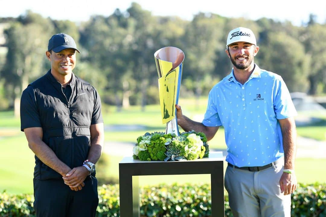 タイガー・ウッズのインスタグラム：「Congrats to @max.homa on an amazing playoff finish and for making LA proud. Thank you to @genesis_usa and everyone who has supported @tgrfound this year. Riv is a very special place and we already can’t wait to be back.」