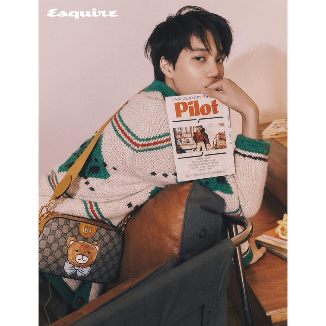 EXOさんのインスタグラム写真 - (EXOInstagram)「엑소 카이, <에스콰이어> 3월호 커버 장식! KAI x Gucci 캡슐 컬렉션 최초 공개, 카이 이름으로 된 구찌 컬렉션 선보인다  EXO KAI to feature on <Esquire> cover of March issue! KAI x Gucci Capsule Collection to be revealed for the first time,  The Gucci collection under KAI’s name will be introduced  #카이 #KAI @zkdlin  #엑소 #EXO #weareoneEXO #구찌 #GUCCI」2月22日 11時24分 - weareone.exo