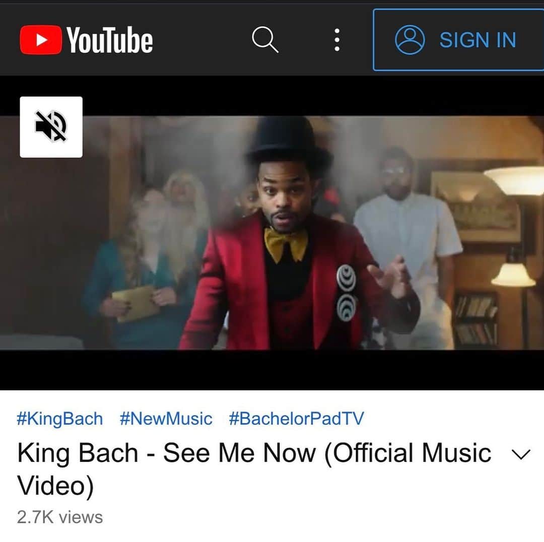 King Bachさんのインスタグラム写真 - (King BachInstagram)「Music Video is up.. See It now. #SeeMeNow Link in ze bio」2月22日 2時25分 - kingbach