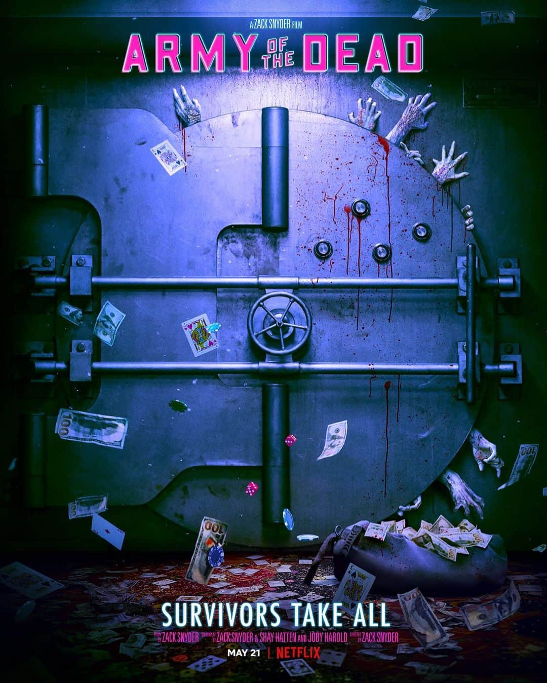 ラウル・カスティージョのインスタグラム：「💰🧟🎲 From director Zack Snyder, #ArmyOfTheDead is coming to @Netflix on May 21. Teaser this Thursday. #SurvivorsTakeAll  @Netflix @NetflixFilm @NXonNetflix」