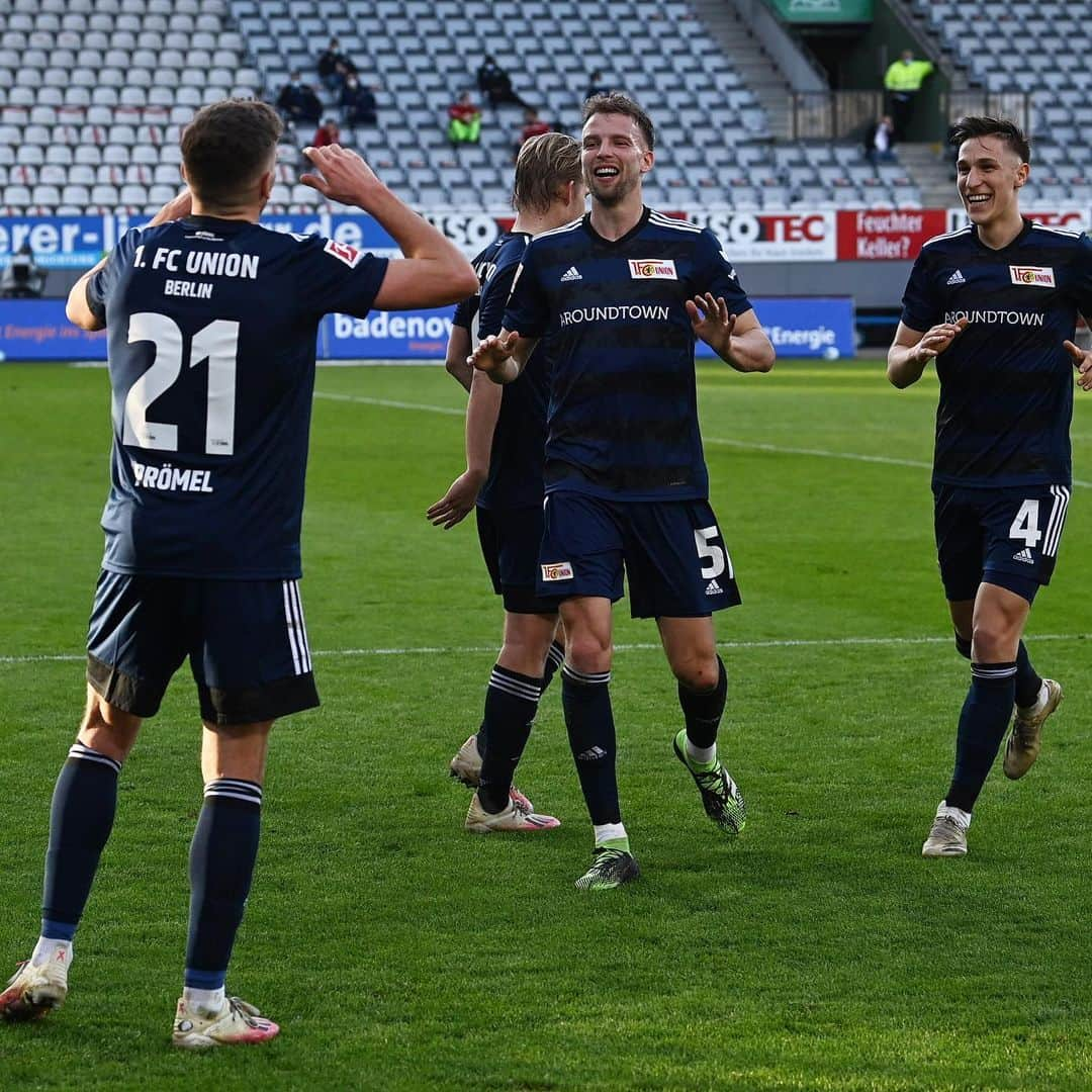 マーヴィン・フリードリヒのインスタグラム：「Big fight! Good header @grischaproemel  #scffcu #berlin #freiburg #unionberlin #unveu @bundesliga @1.fcunion」