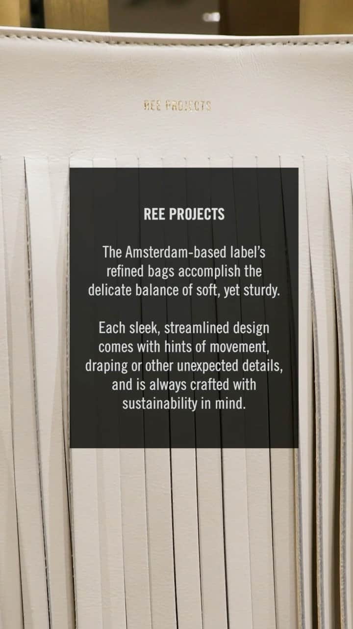 barneysnyofficialのインスタグラム：「Amsterdam-based @reeprojects is sleek and streamlined…always designed with sustainability in mind. Experience the collection at #BarneysAtSaks, our new destination for emerging designers and discovery. @saks」