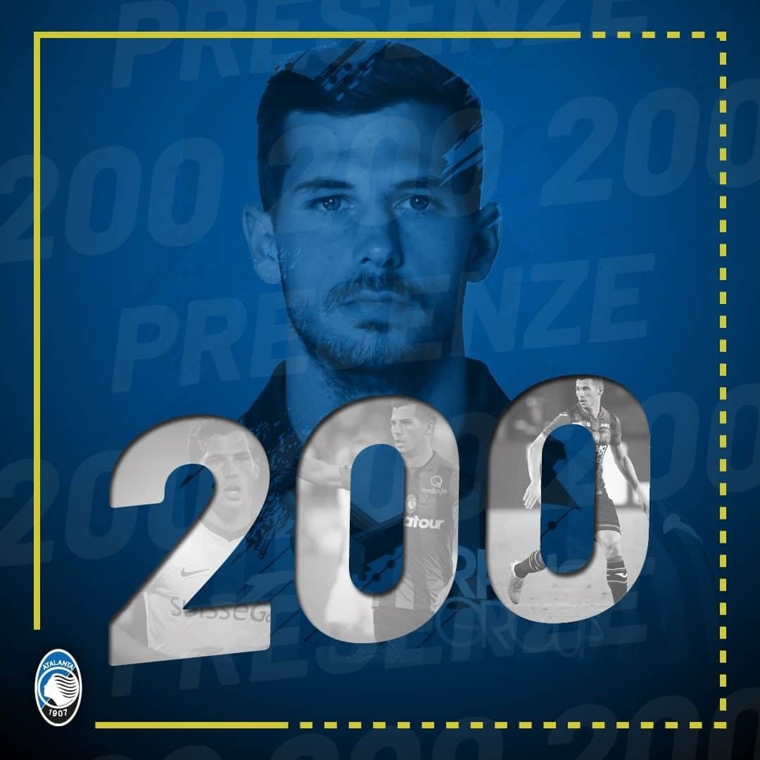 アタランタBCのインスタグラム：「Un fantastico traguardo per un perno di questa squadra! 🤩 2️⃣0️⃣0️⃣ partite in nerazzurro, complimenti Remo!! 🖤💙 A wonderful milestone for a keystone of this squad! 😍 Congrats on your 𝟐𝟎𝟎th appearance for #Atalanta, @remo_freuler! 🔥 ⠀ #AtalantaNapoli #GoAtalantaGo ⚫️🔵 #Atalanta #BergAMO #ForzaAtalanta」
