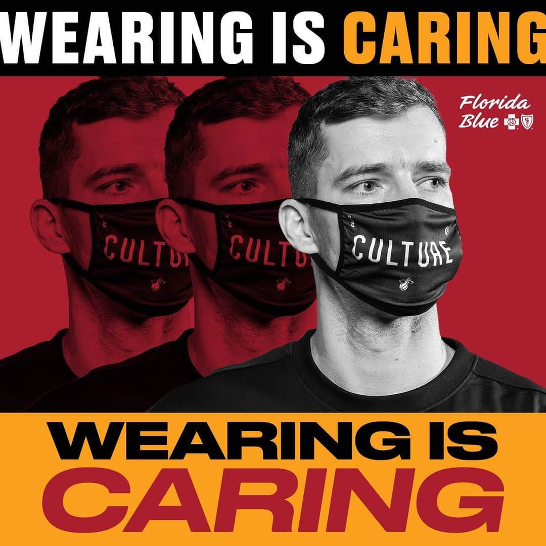 Miami HEATさんのインスタグラム写真 - (Miami HEATInstagram)「#HEATNation do yourselves and each other a favor and mask up please 😷⁣ ⁣ @miamiheat // @florida.blue」2月22日 5時39分 - miamiheat