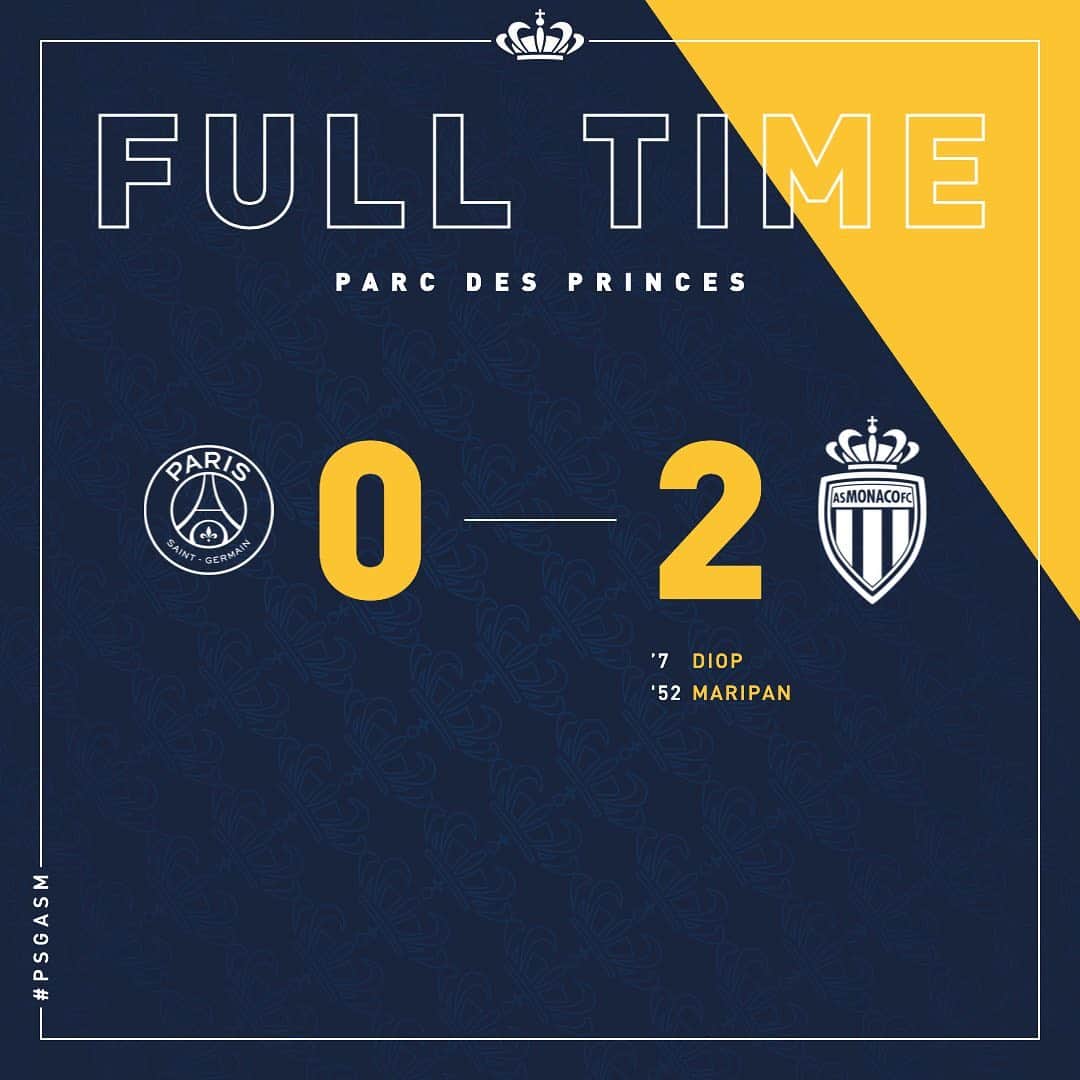 ASモナコさんのインスタグラム写真 - (ASモナコInstagram)「WHAT A GAME. WHAT A VICTORY 😍 QUEL MATCH. QUELLE VICTOIRE 😍 #PSGASM」2月22日 6時57分 - asmonaco