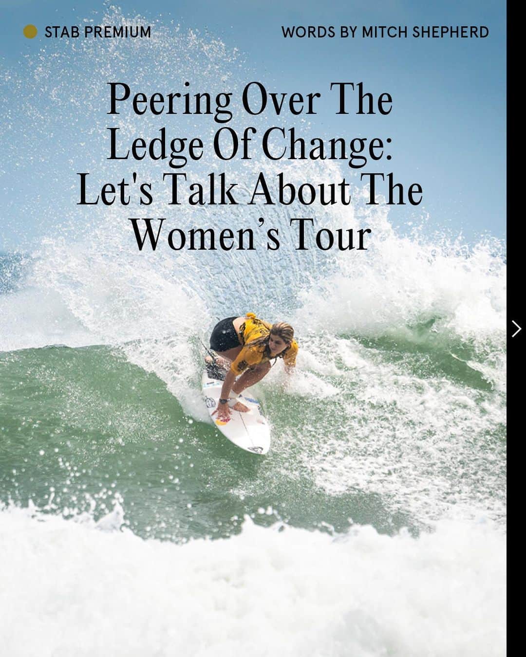 Surf Magazineさんのインスタグラム写真 - (Surf MagazineInstagram)「43 years of competitive female surfing and only 13 champions?  @mitchell_etcetera investigates why that is, and who could be next in line, only on Stab premium.」2月22日 7時21分 - stab