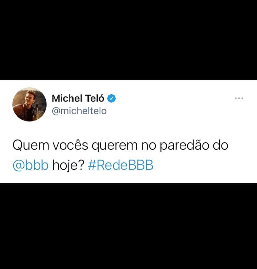 ミシェル・テロのインスタグラム：「E, aí? Qual a torcida de vocês? Quem vocês querem que saiam? #redebbb @bbb」