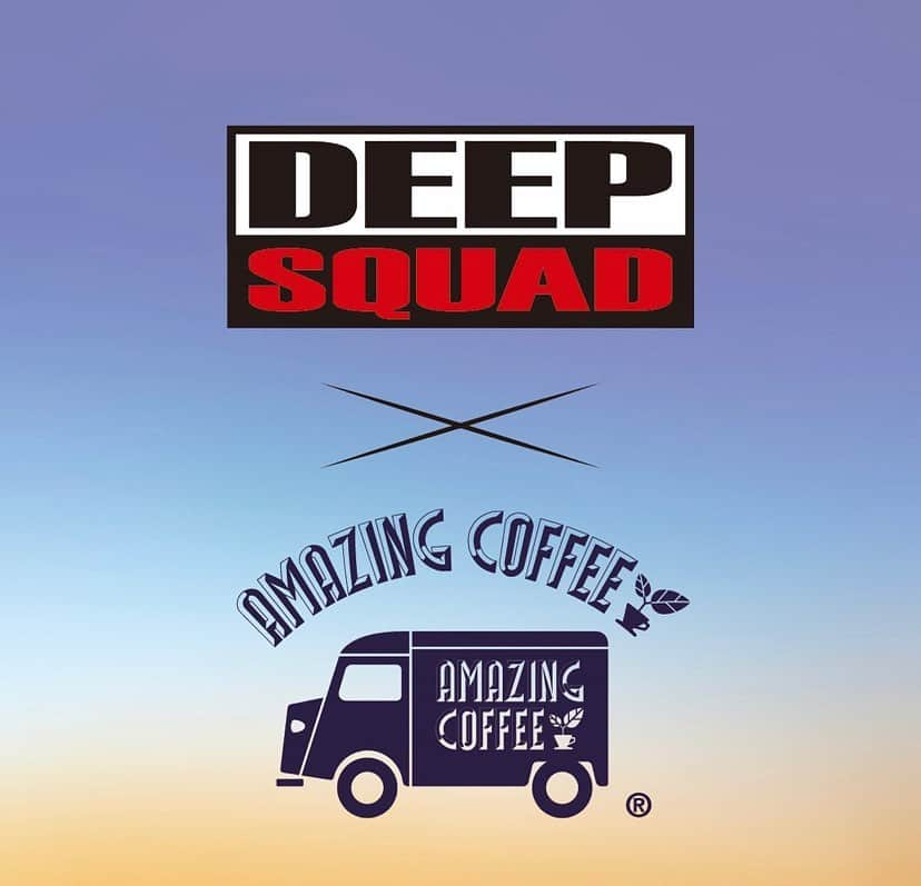 KEISEIのインスタグラム：「DEEP SQUAD × AMAZING COFFEE COLLABORATIONが決定致しました‼️ 皆さんお楽しみに☕️  @deep_squad_official  @amazing_coffee_official」