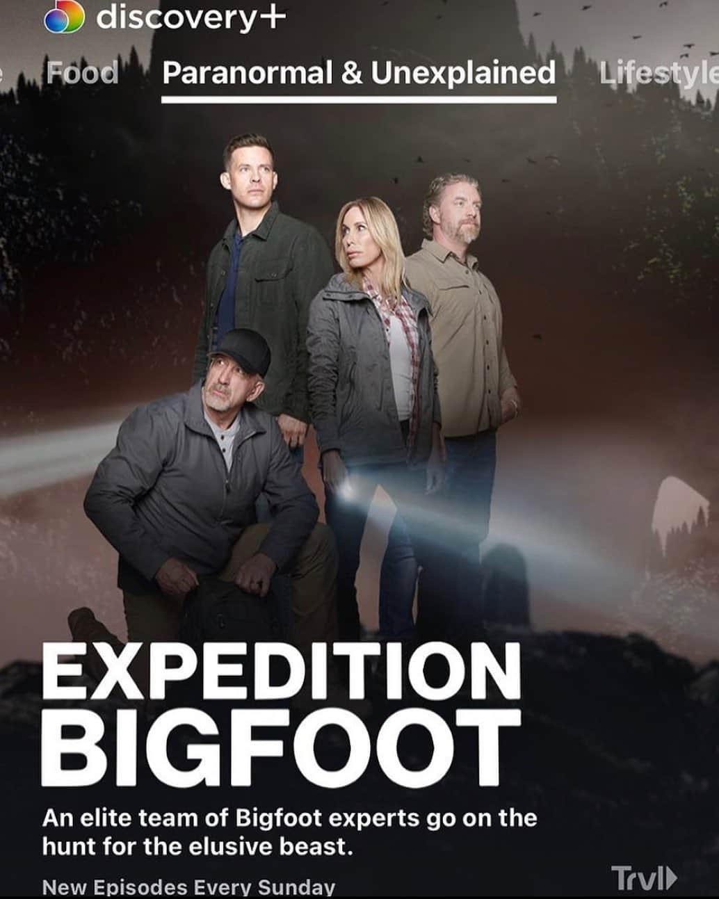 ブライス・ジョンソンのインスタグラム：「NEW EPISODE is up on @discoveryplus - shit is getting pretty hairy out there! (Pun intended 👹) #trvlbigfoot @travelchannel」