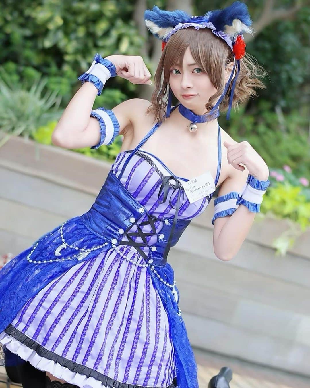 藤田いろはのインスタグラム：「アイドルマスターシンデレラガールズ﻿ 前川みく　ムーナイトキャット﻿ ﻿ ﻿ 今日は大好きな前川の誕生日なので超久々コスプレの写真を見つけ出してきたよ🐱﻿ ﻿ ﻿ ﻿ 諸事情で2年くらいネイルができないから、最後の一回にやっぱり痛ネイルをやりたくて前川とあんずモチーフでやってもらってきた💅✨﻿ うううかわいすぎる😭もう思い残すことはない…﻿ 痛ネイルをやるなら絶対最初は前川のをやりたいってずっと思ってたから色々成仏したわあ﻿ ﻿ ﻿ ﻿ ﻿ ﻿ ﻿ ‪#藤田いろは#グラビア#gravure #japanesegirl #レースクイーン#tokyo  #l4l #aziangirl  #ビジョビ  #뷰티스타그램  #cosplay #黒髪ロング#팔로우#소통해요#셀스타그램#モデル #model #그라비아 #日本的 #コスプレ #コスプレイヤー #cosplaygirl #costume #アイドルマスター #アイドルマスターシンデレラガールズ #前川みく #ねこの日 #痛ネイル #池袋ネイルサロン #デレマスネイル」