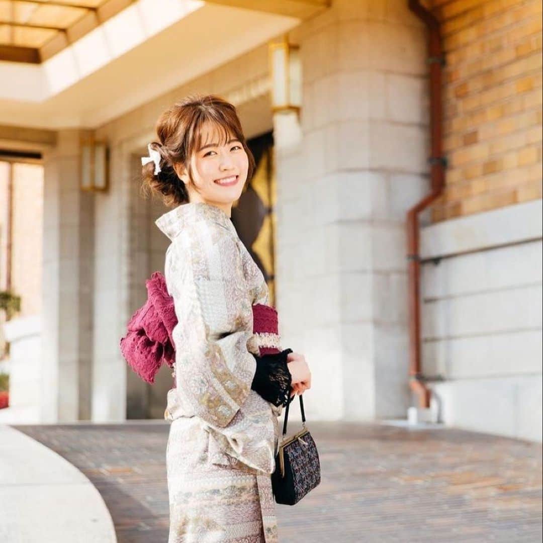 関根真優のインスタグラム：「第二弾！！👘  #smilephotooffice #着物撮影専門スタジオ」