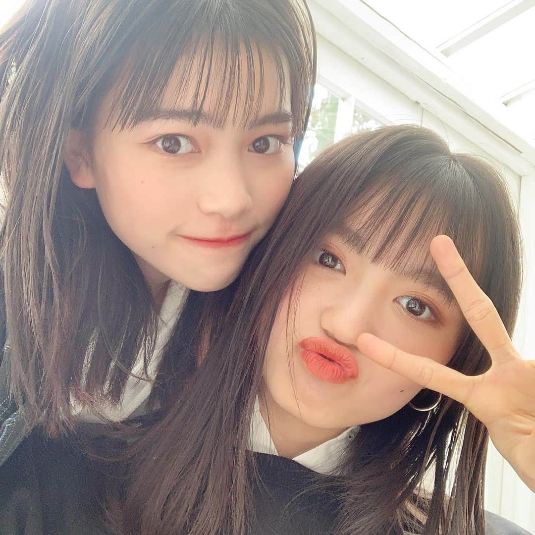 広瀬まのか︎さんのインスタグラム写真 - (広瀬まのか︎Instagram)「‪‪ここちゃん🌼 にこにこ、ずーっとにこにこしちゃう  #阿部ここは #広瀬まのか #ニコラ #ニコモ #jc3」2月22日 19時43分 - manoka_hirose