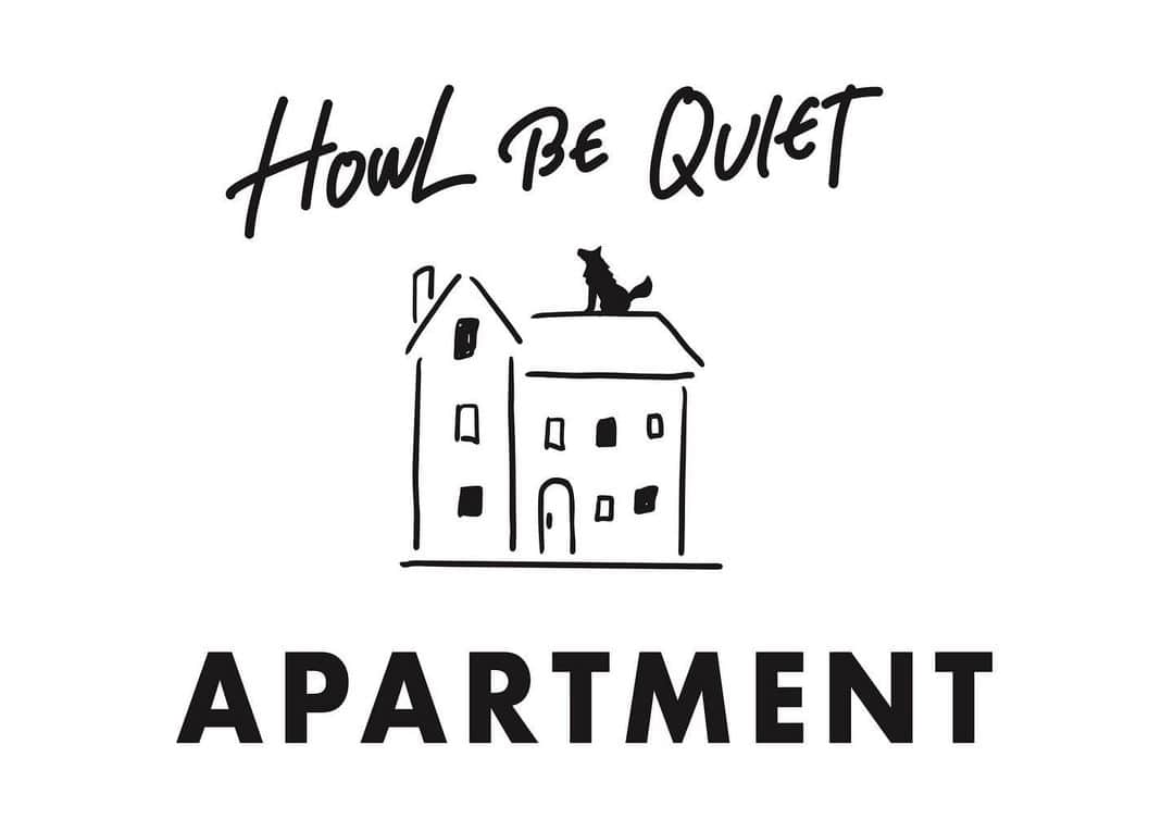 竹縄航太さんのインスタグラム写真 - (竹縄航太Instagram)「HOWL BE QUIET。 新レーベル「APARTMENT」を設立します。  はじまりはじまり 最高にイカしてるロゴも作って頂きました。レーベル立ち上げたんだなあ、ってロゴ見るたんびにニヤついてる。  さー今年は楽しい1年になりそうです。 わっくわくするねえ」2月22日 20時39分 - hbq_takenawa