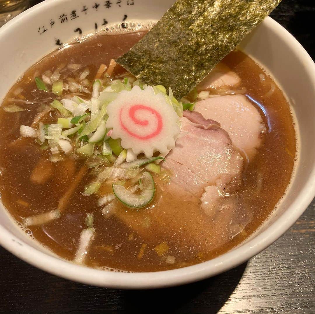 のインスタグラム：「お気に入りに登録済み。#煮干しラーメン  #きみはん　#五反田ランチ  #五反田ラーメン　#ramen」